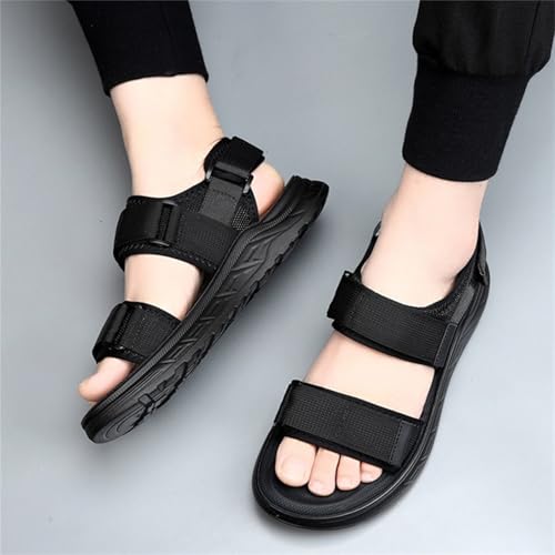 Men's Three Strap Outdoor Sport River Sandal with Hook and Loop Closure Summer Sport Sandals3