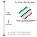 HeyJiaYu 9.25 FT Portable Dance Pole Kit, Static Spinning Dance Pole, Gym Party Club Exercise Fitness Pole, Removable Stainless Steel Pole