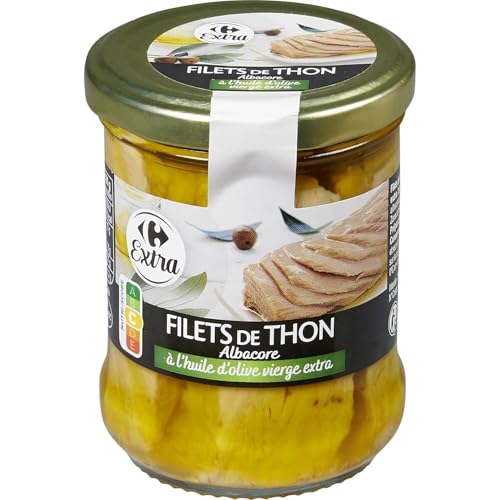 Thon Albacore Carrefour à l'huile d'olive pour vos salades d'été