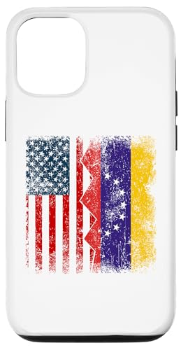 Carcasa para iPhone 14 Pro Raíces venezolanas | Banderas mitad americanas | América Venezuela