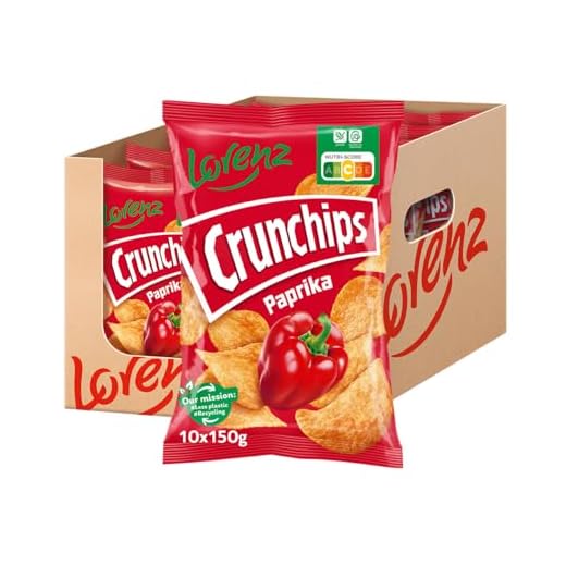 LORENZ | Crunchips Paprika | 10 x 150 g | glutenfrei