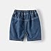 Boys Denim Shorts Kids Relaxed Fit Baggy Casual Wide Leg Stretch Twill Summer Fashion Comfy Loose Fit Jeans Shorts