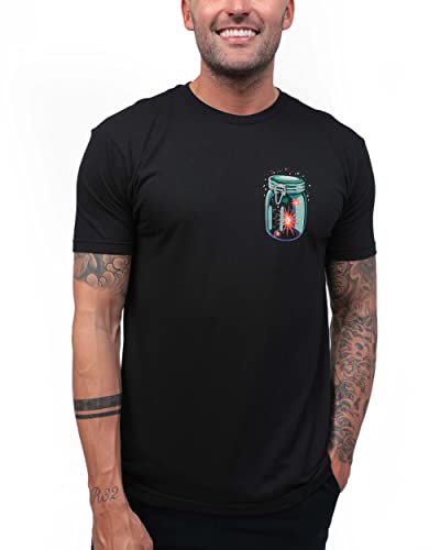 INTO THE AM Graphic Tees for Men S - 4XL Premium Short Sleeve Colorful T-Shirts Trippy Space Designs