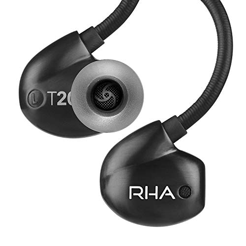 Image of RHA T20i: High Fidelity Noise Isolating DualCoil In-Ear Headphones With Remote & Microphone - Black