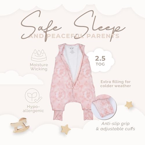 Image of Sleeveless Soft Baby & Toddler Sleeping Sack, Breathable with Adjustable Feet Cuffs & Anti-Slip Grip