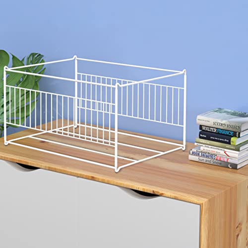 Hanging File Folder Frame Letter/Legal Size, File Cabinet Organizer,Hanging File Folders Holder, Heavy Duty Desk Filing Box Inserts For Office, Home Use,Fast Assembly, Easily Moving (White) #TOP6