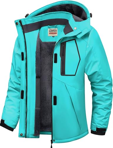 WULFUL Women's Waterproof Ski Jacket Warm Winter Coats Windproof Winter Jackets for Women Fleece...