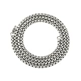 HYJYGX 70 CM Catenina Argento per Uomini e Ragazzi - Larghezza: 3,8 MM, Peso: 34 G
