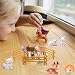 50 Stück Miniatur Zaun Für Kreative Farm Szenen, Schleich Zaun Mit Fünf Tiere., Schleich Zäune Spielzeug Für Kind Ab 3 Jahren, Eltern-Kind Aktivitäten, DIY Mini Zaun Playmobil Zaun Set, 9 X 4 X 0.8 Cm