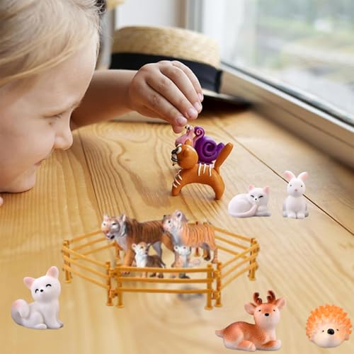 50 Stück Miniatur Zaun Für Kreative Farm Szenen, Schleich Zaun Mit Fünf Tiere., Schleich Zäune Spielzeug Für Kind Ab 3 Jahren, Eltern-Kind Aktivitäten, DIY Mini Zaun Playmobil Zaun Set, 9 X 4 X 0.8 Cm