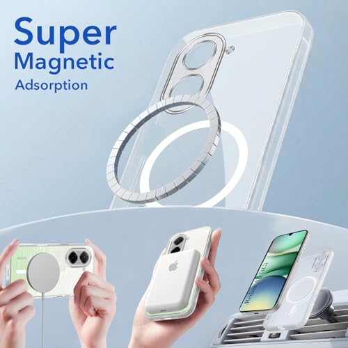 Image of Jkobi Lifetime Anti-Yellow MagSafe Compatible Clear Back Cover Case for Redmi A5 4G (Sleek Hard Crystal | Shockproof and Camera Protection)