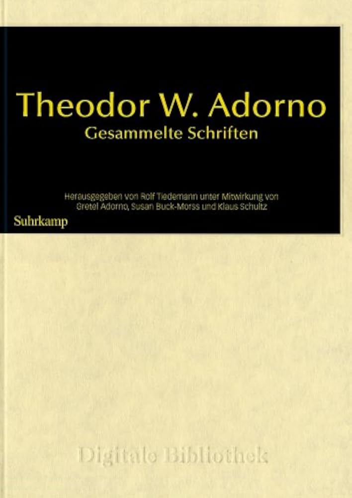 文学・小説 Theodor W. Adorno Gesammelte Schriften Gesammelte Schriften in 20 Bänden. Buch von Theodor W