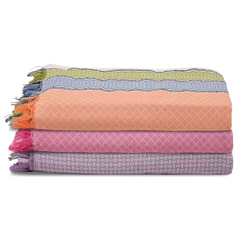 Image of Kuber Industries Pack of 2 Cotton Bath Towel for Women | Unisex Swimming & Bathing Towel | 30x60 Inch | Travel Cotton Towel & Gamcha | Assorted