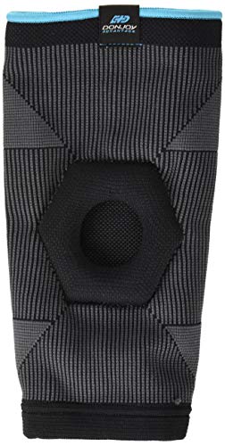 Donjoy Advantage Da161Ks02-Blk-L Deluxe Elastic Knee For Sprains, Strains, Swelling, Soreness, Arthritis, Knee Cap Support, Black, Large Fits 15", 17" #TOP11