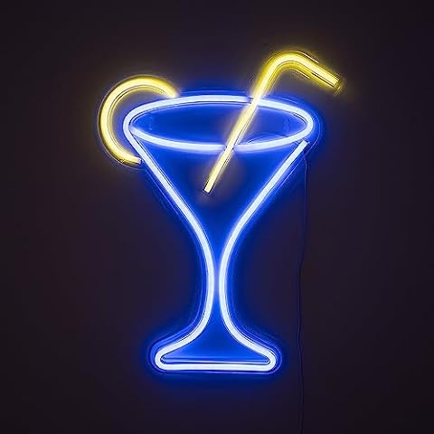 MiniSun Neon Cocktail Glass LED Sign Cover