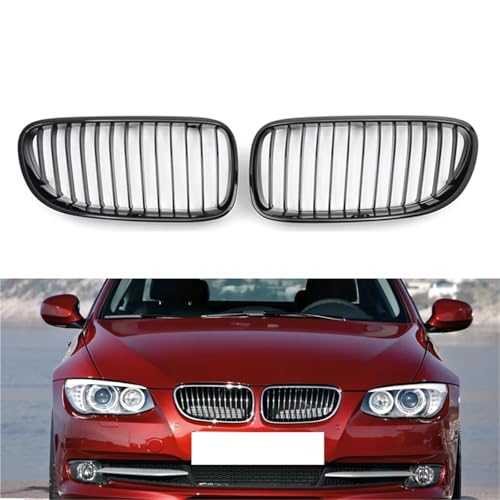 Conjunto de rejilla delantera negro brillante para 3-Series E93 2010-2014 5