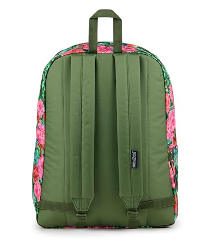 Image of JanSport Superbreak Backpack - Durable, Lightweight Premium Backpack, Bit Bouquet Green
