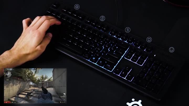 SteelSeries Apex 150, Gaming Keyboard, 5 Zone RGB Illumination