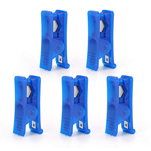 Miskall 5Pcs PTFE Tube Cutter with Stainless Steel Blade, Spring Hand Tool for 3D Printer