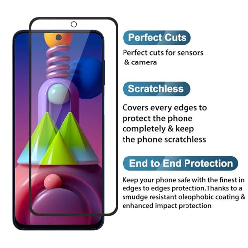 Image of Tempered Glass Protector for Samsung Galaxy M51 /M62 /F62 /A71 /Note 10 Lite /S10 Lite - Premium HD Clarity
