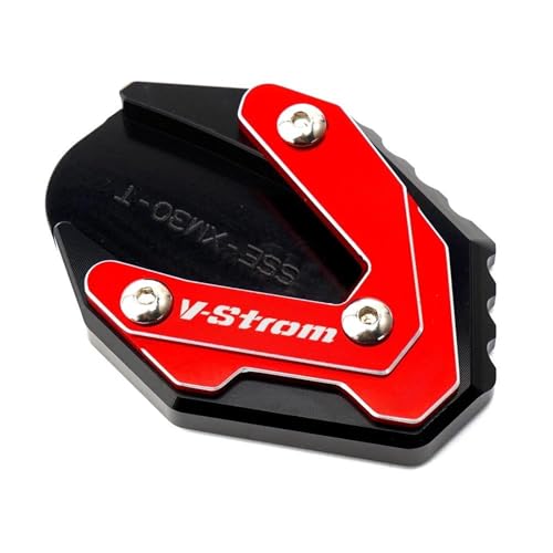 �ɓK������ �X�Y�L V-�X�g���[�� 250SX 250 Sx 2025 DL250 GSX250R VSTROM GW250 �I�[�g�o�C�L�b�N�X�^���h�T�C�h�X�^���h�����p�b�h(Red)