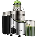 【Leicht zu reinigen】dieser Entsafter mit einer speziellen Bürste macht die Reinigung einfacher und schneller und kann direkt mit Wasser gespült werden. Alle Materialien sind BPA-frei.