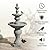 Teamson Home 52.56 in. Outdoor Two-Tier Water Fountain with Realistic ICY Stone Texture for Outdoor Living Spaces Creating a Calming Oasis for Gardens, Landscaping, Patios, Balconies, Lawns, Gray