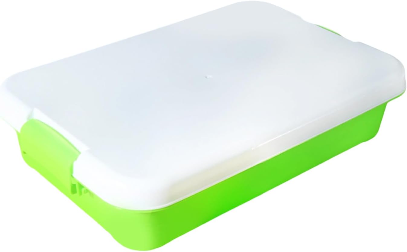 Portable Sand Toy Storage Case with Lid, 15 X 10 in Stackable Sensory Bin Sand Tray, Plastic Play Container Organizer Box for Family Beach Trip, Kids Creative Play