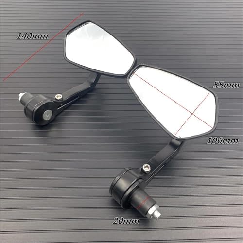 Espejo retrovisor para manillar de motocicleta CB650 CB500F de 22mm y 7/8 pulgadas 5