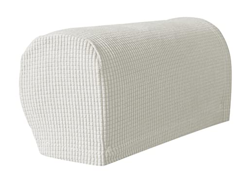 OBASDFD Funda Elástica For Reposabrazos De Sofá, Antideslizante, Lavable, Protector Muebles For Brazos Sillas Y Sofás(White,6pcs)