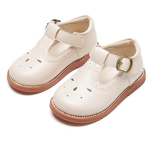 Image of PHIRAMIN Toddler Girl Mary Jane Dress Shoes-Little Girl School Uniform Shoes for Wedding Party