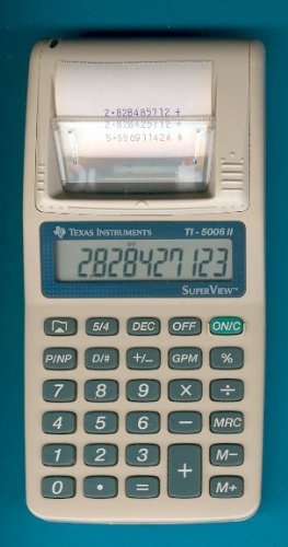 ti desktop calculator - Texas Instruments TI-5006 Desktop Printing Calculator