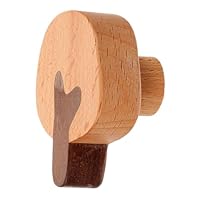 COOLHIYA Apple Tree Wall Hook Small Sturdy Coat Hat Key Towel Hanger for Bathroom Kitchen Space-Saving Wall-Mounted Hook for Light Items