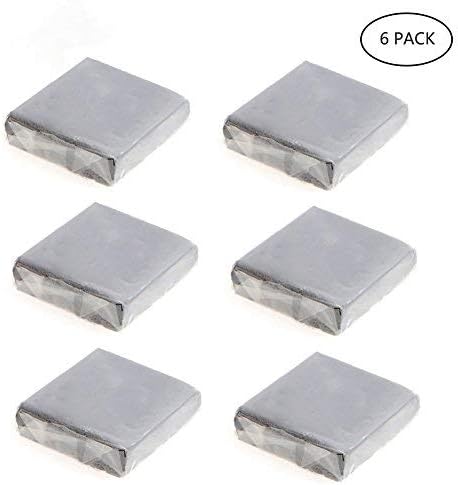 6pcs Kneaded Eraser, Yanyi Soft Durable Sketch Putty Rubber, Kneadable Artist Drawing Rubber Sketch Eraser Set (Grey)