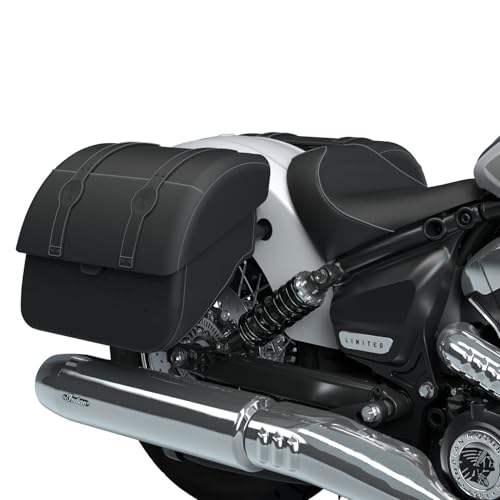 Alforjas Indian Motorcycle para Motocicleta Touring - Modelo 2890257-VBA, Negro, Vinilo miniatura 2