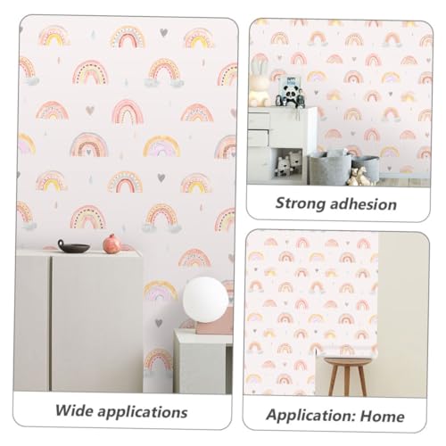 Sticker mural arc-en-ciel autocollant repositionnable et durable