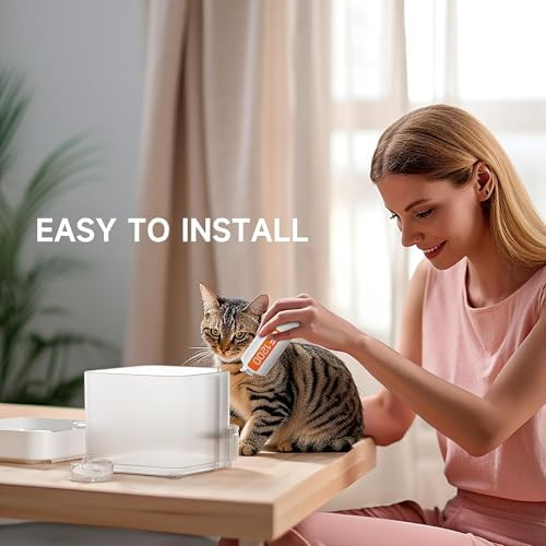 Image of Cat Water Fountain, 99.99% Purification with Ultra-Filtration Filter, 2.5L /84oz Automatic Dog Water Dispenser, Human Grade Water Fountain for Pet with Quiet Smart Pump丨BPA-Free Material