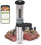 KitchenBoss Roner Cocina Baja Temperatuur: 1100 W Wi-Fi sous-vide Roner LED dompelcirculator...