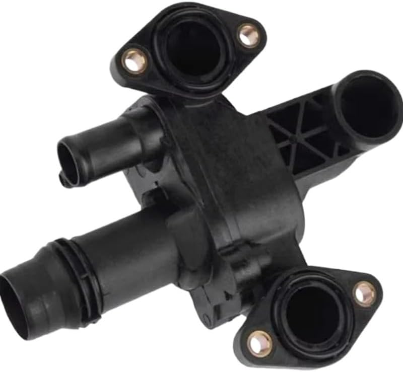 LR073372 1357091 Engine Coolant Thermostat Water Outlet Compatible with Land Rover Compatible with Discovery 3/4 Range Rover Sport Compatible with Jaguar XF S-Type JDE38234