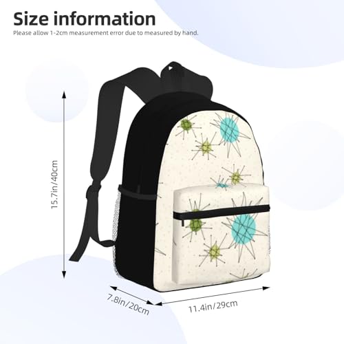 Iconic Atomic Starbursts Foldable Backpack 20l - Lightweight And Compact Travel Backpack For Commuting, Traveling4