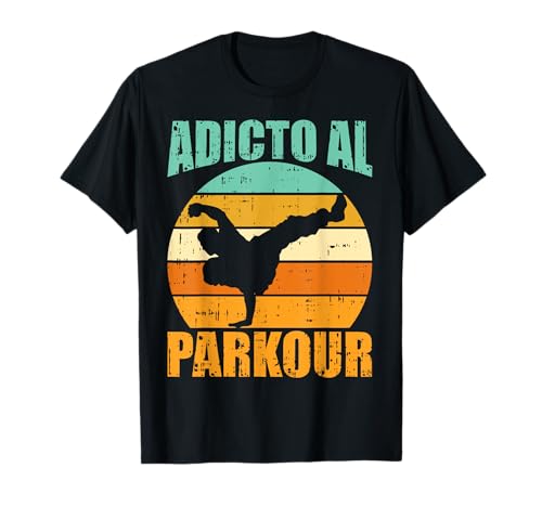 Ya en mundofriki.es: Adicto Al Parkour Retro Freerun Deporte Urban Hombre Regalo Camiseta