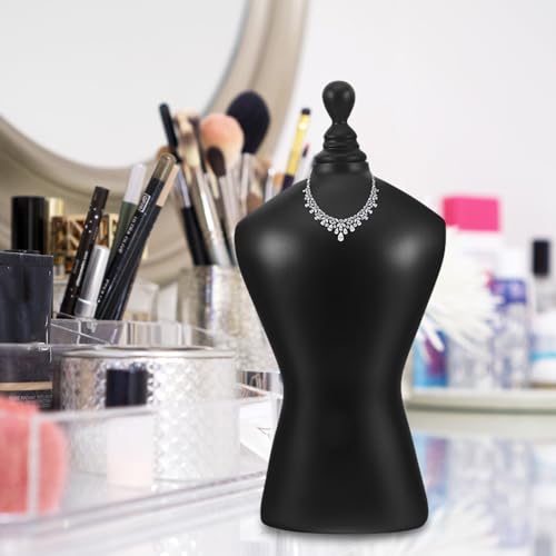Présentoir à bijoux buste noir support de collier pour vitrine magasin TOPBATHY