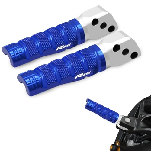 Repose-Pieds Passager Arrière CNC pour Moto YZFR15 Grip Antidérapant Maximisé Aluminium V3