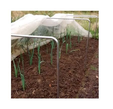 Gardening Naturally Square 19 Aluminium Hoop Tunnel Kits (6m Long Green Bird Netting)
