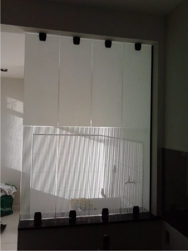 Adesivo Decorativo Jateado para Vidro - Box, Janelas e Portas - Largura de 50 cm