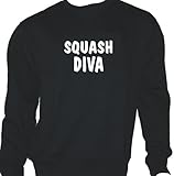 Squash Diva; Sweatshirt schwarz, Gr. XXL