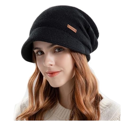 I 8 Berretti Invernali che non possono mancare 9 Slouchy in maglia con fodera pile donna
