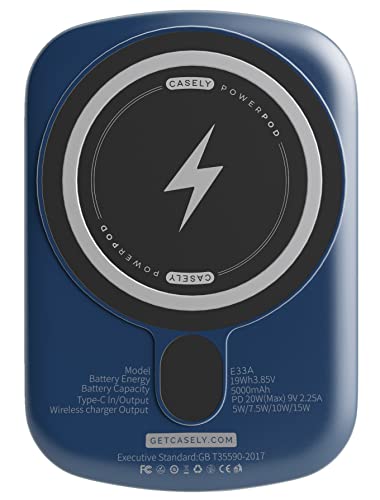 Casely Power Pod | Magsafe Compatible Battery Pack | Opposites Attract | Day & Night Colorblock Mountains Power Pod (5,000 Mah) #TOP3