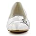 Elegantpark Elegantpark EP2006L Ivory Satin Niegriger Absatz Strass Kleine Round Zehen Damen Brautschuhe Gr.38 (UK5)