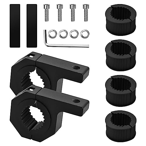 Cozlly 2 Piezas Soportes Montaje para Barra de Luz LED, Abrazadera de Tubo Barra Horizontal, Soporte
